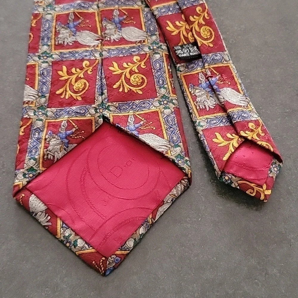 Christian Dior Men's Tie, 100% Silk, Hand Made, 59" - Picture 6 of 8